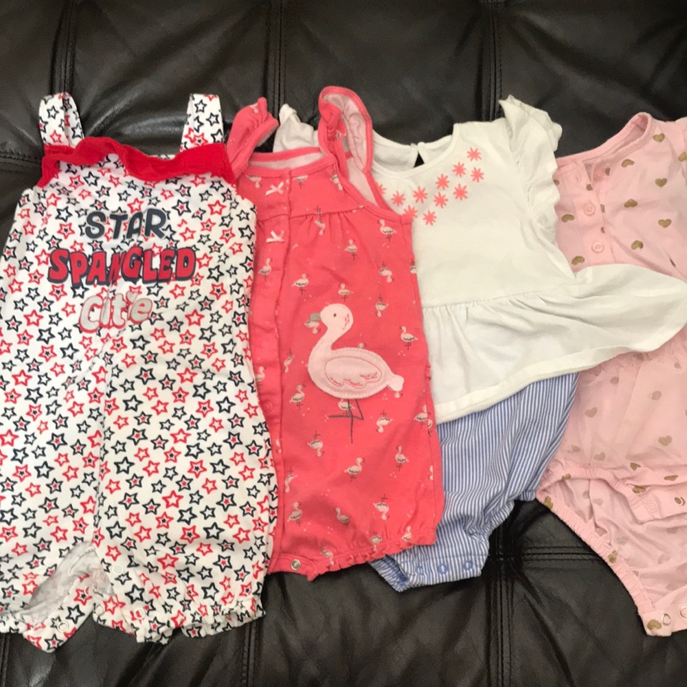 (4) 24M rompers/jumpsuits